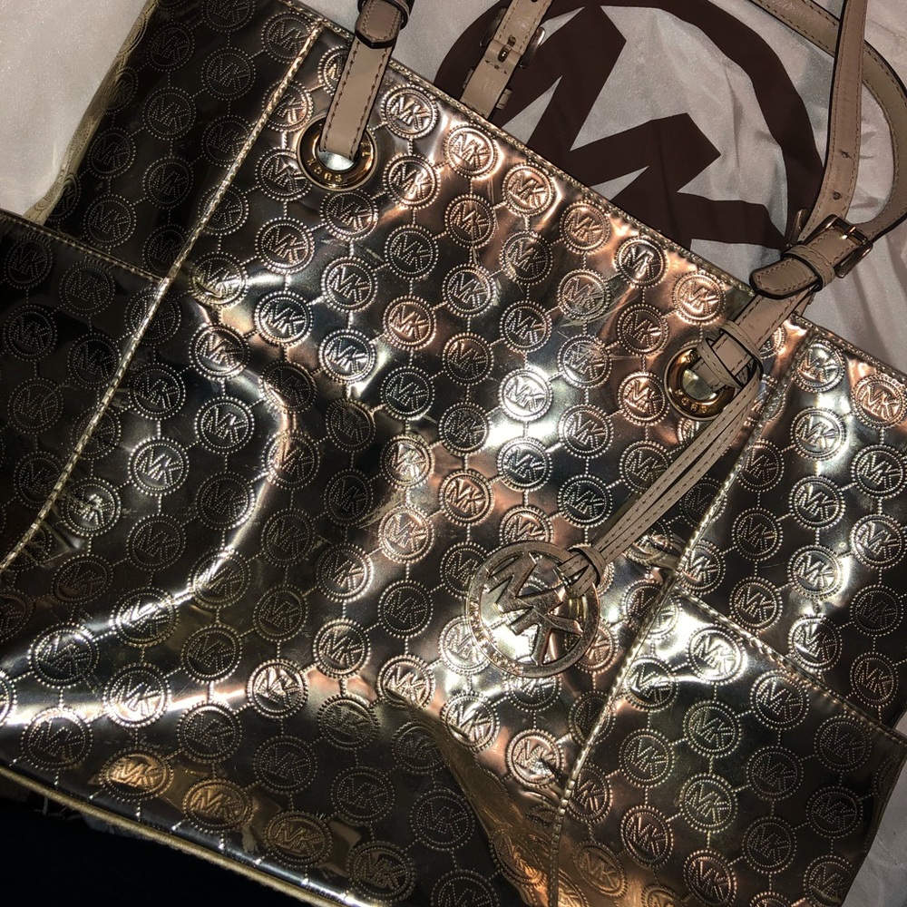 Michael Kors Mirror Metallic Tote